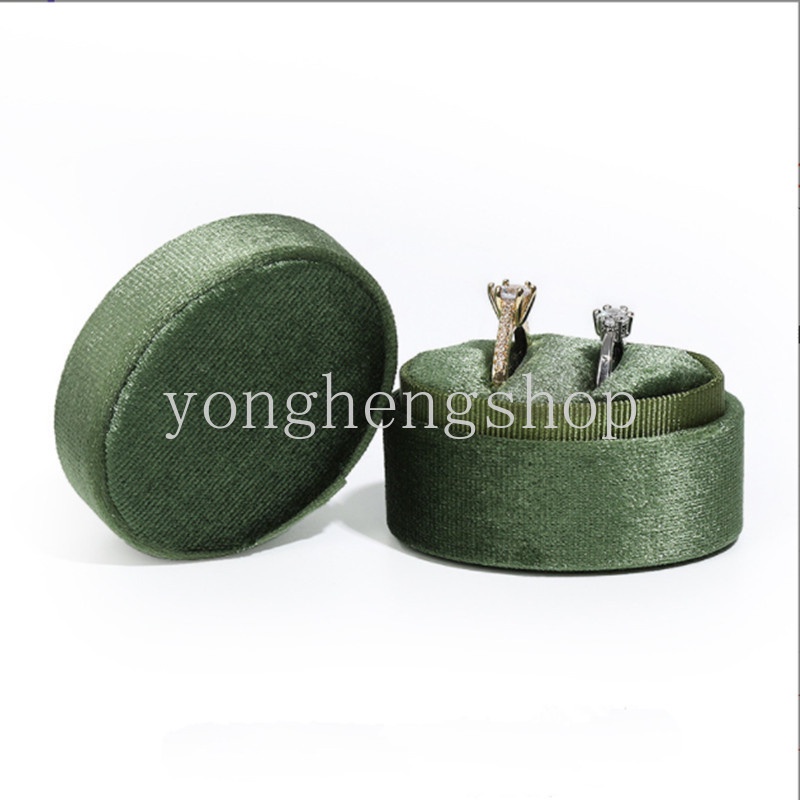 Hộp Đựng Nhẫn Hình Oval Chất Liệu Nhung Cao Cấp