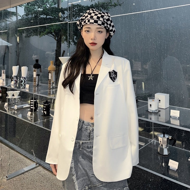 Áo Khoác Blazer School REGODS Unisex Form Rộng ( BLAZER SCHOOL )