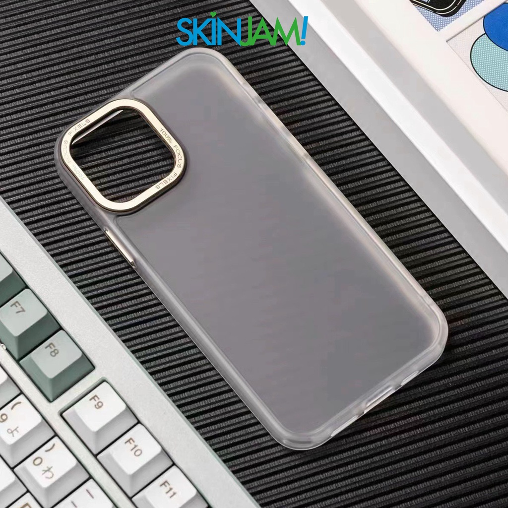 Ốp Likgus iP 14 Lưng Nhám Mờ Cam Viền Kim Loại iP 14Promax/ 14Plus/ 14Pro/ 14 Chính Hãng Likgus