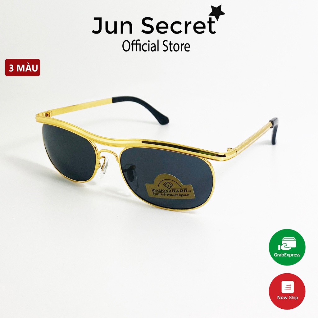 Kính mát nam thời trang Jun Secret gọng kim loại, kiểu dáng mới lạ, siêu sang chảnh phù hợp với giới trẻ JS8091