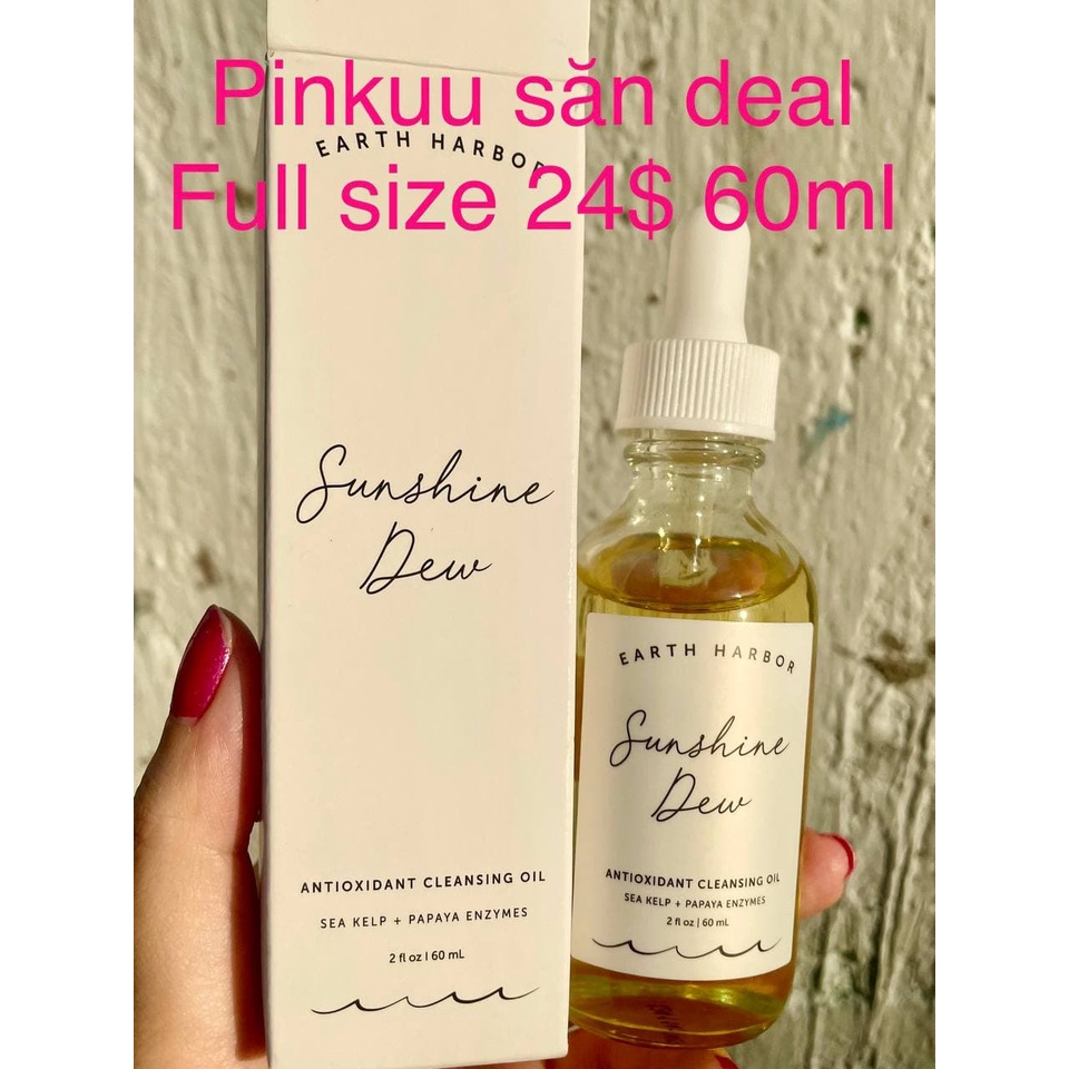 Earth Harbor dầu tẩy trang 24$ Sunshine Dew sáng da, dưỡng chống lão hóa căng mọng Boxycharm