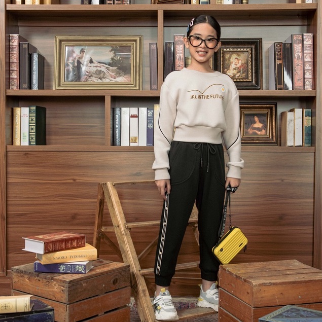 Set bộ JOOKYLI bé gái nỉ Croptop 93G1030