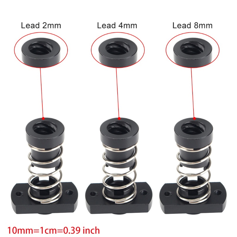 Đai Ốc T8 2mm / 8mm Cho Máy In 3D