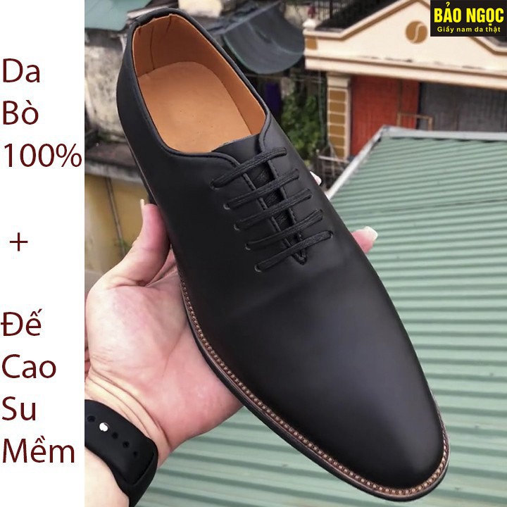 Giày tây nam đẹp da mềm mịn- Da bò- Đế diễu cao cấp - Dây buộc- Mã CS016