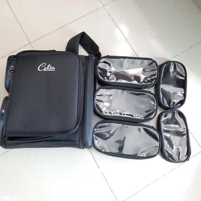 Cốp Balo Celin bằng vải dù chống nước gồm các túi nhỏ chứa đồ chính hãng Celin
