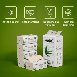 Combo 4 gói giấy rút tre fudo cao cấp