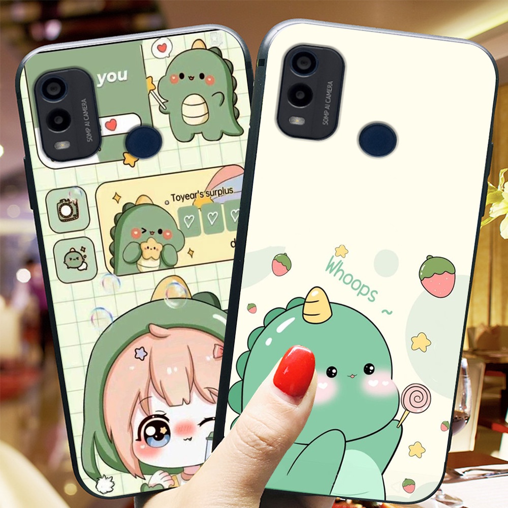 Ốp lưng điện thoại nokia c21 plus / nokia g11 / nokia g11 plus khủng long xanh dino saur