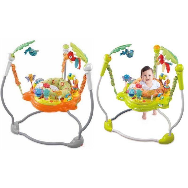 Ghế Nhún Tập Đứng Có Đèn Phát Nhạc Ibaby Cao Cấp Cho Bé