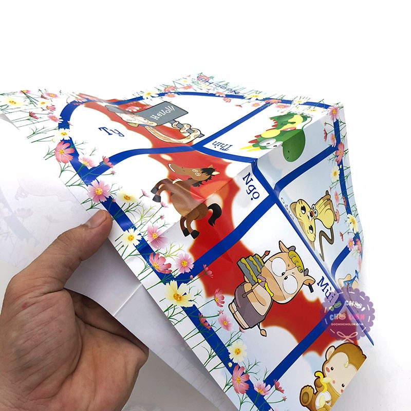 Hộp trò chơi dân gian cờ ô ăn quan 2 người 007 - Cờ ô quan 12 con giáp