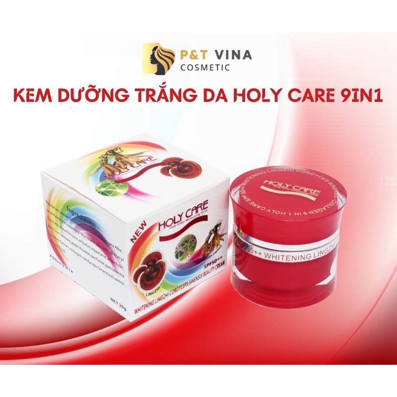 KEM DƯỠNG TRẮNG DA HOLY CARE TINH CHẤT ĐÔNG TRÙNG HẠ THẢO 9IN1