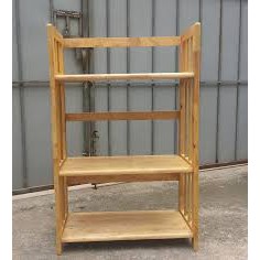 Kệ sách gỗ 3 tầng 60x28x90cm GỖ CAO SU 100%
