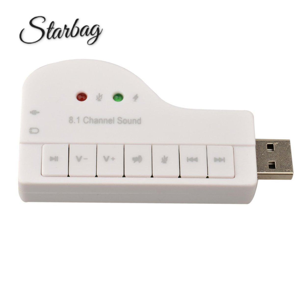 Usb Chuyển Đổi Âm Thanh 3d 8.1 Kênh Có Đèn Led Cho Máy Tính | BigBuy360 - bigbuy360.vn