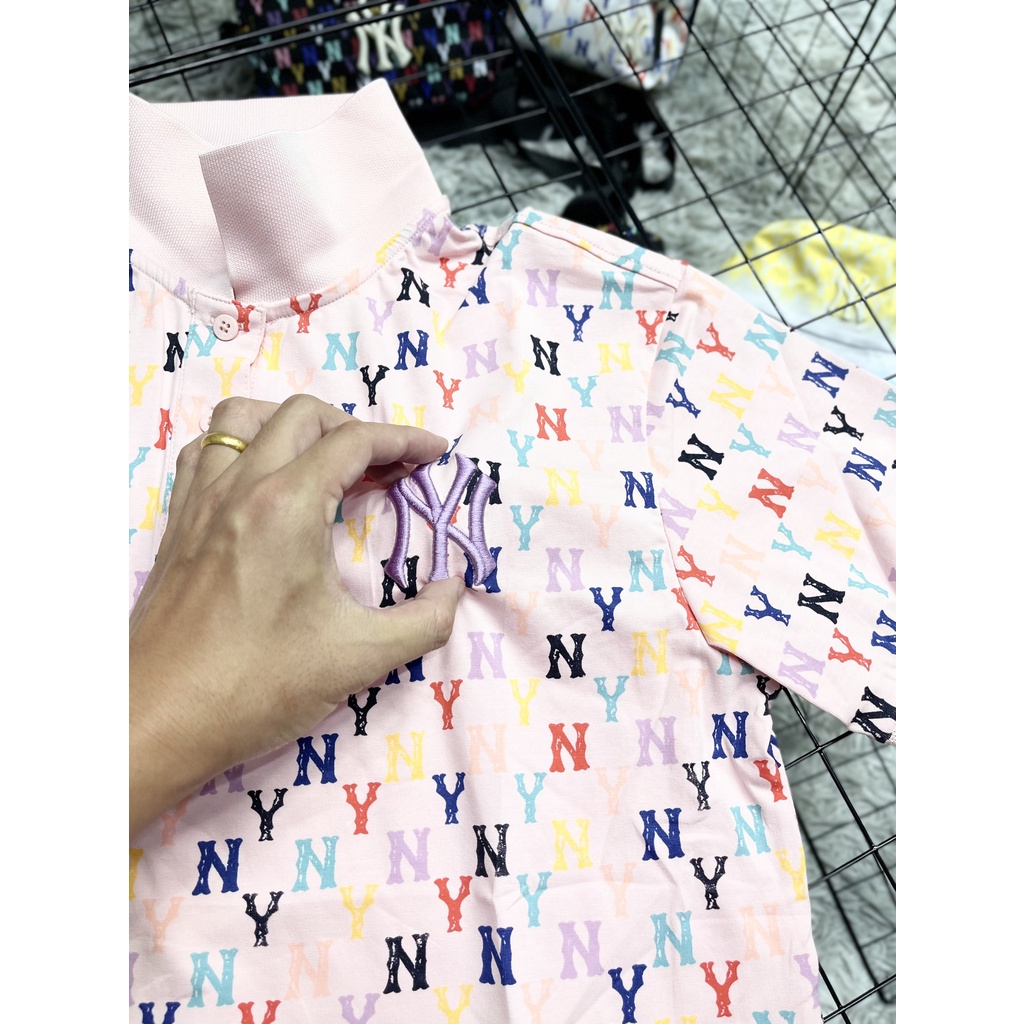 Váy polo hồng gram 7 màu, Váy suông polo NY FULL TAG