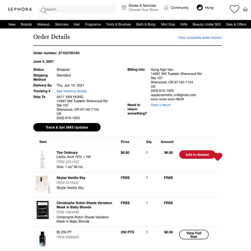 Nước Hoa Dior Sauvage Eau De Parfum EDP Mini 10ml Fullbox chính hãng cho nam [HÀNG HIẾM] | Thế Giới Skin Care