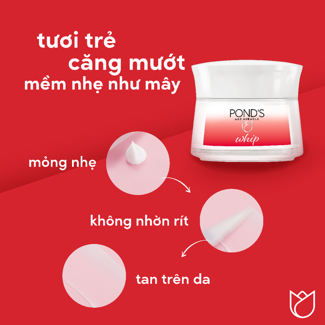 [Mã FMCGMALL -8% đơn 250K] Kem mềm dưỡng ngăn ngừa lão hóa Pond's Age Miracle Whip 50gr | BigBuy360 - bigbuy360.vn