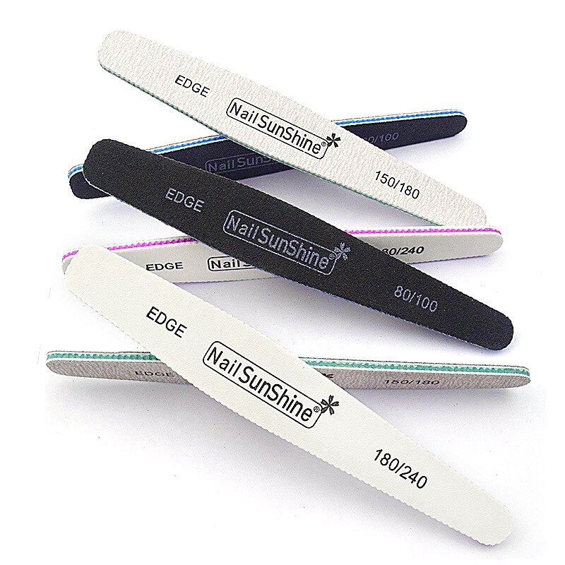 【TGS】Sandpaper Nail File Sanding Buffer Block 100/180 Pedicure Manicure Buffing  Nail Files Buffer set