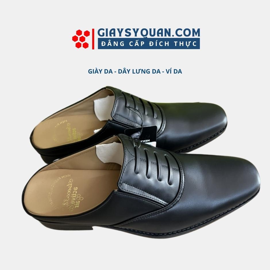 Giày Da Sục Nam Không Gót Da Thật Aseco 32 mã 061