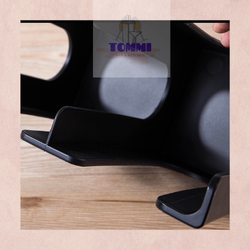 Kệ Đựng Ly/Cốc Nhựa Take Away Màu Đen 4 Ngăn - Dụng Cụ Pha Chế