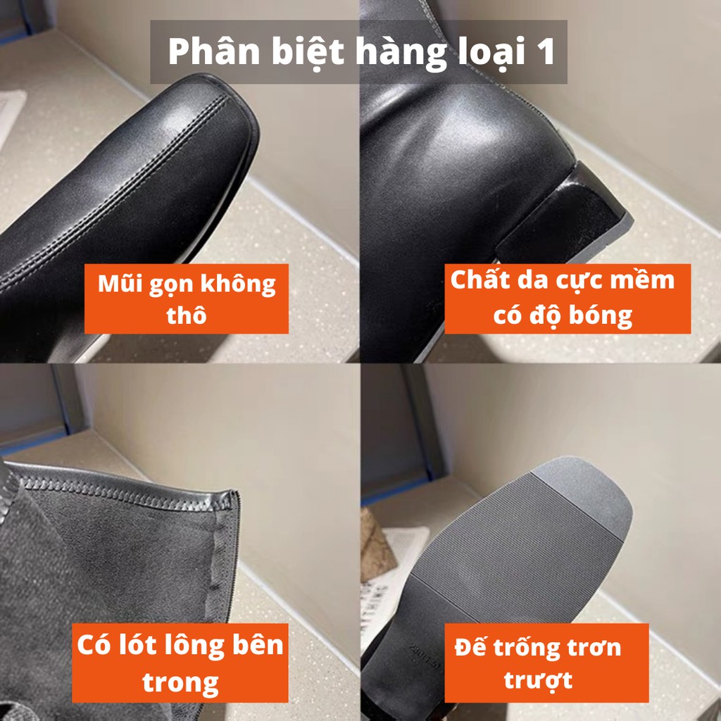 💖FULLBOX BOOT💖 Bốt cao cổ 3phân kéo khoá qua đùi hàng loại 1