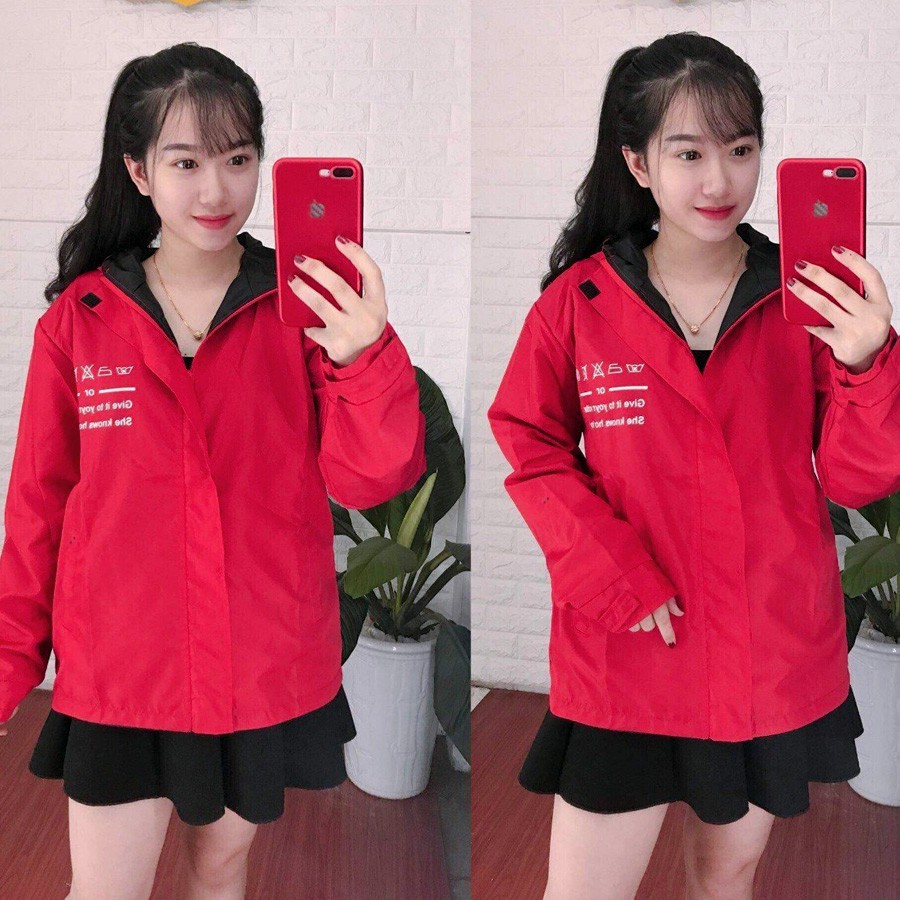 Áo khoác dù nam nữ thời trang sành điệu M017 ( Vàng, Đen, Đỏ)