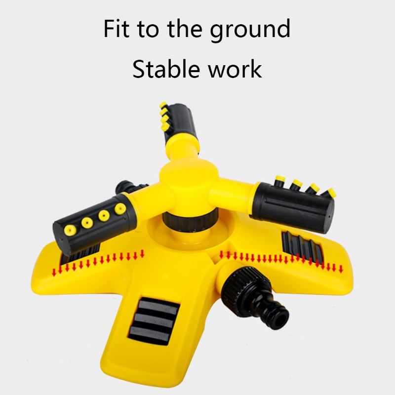 Vòi Phun Nước Tưới Vườn Tự Động Xoay 360 Độ 3 Cánh Tiện Dụng