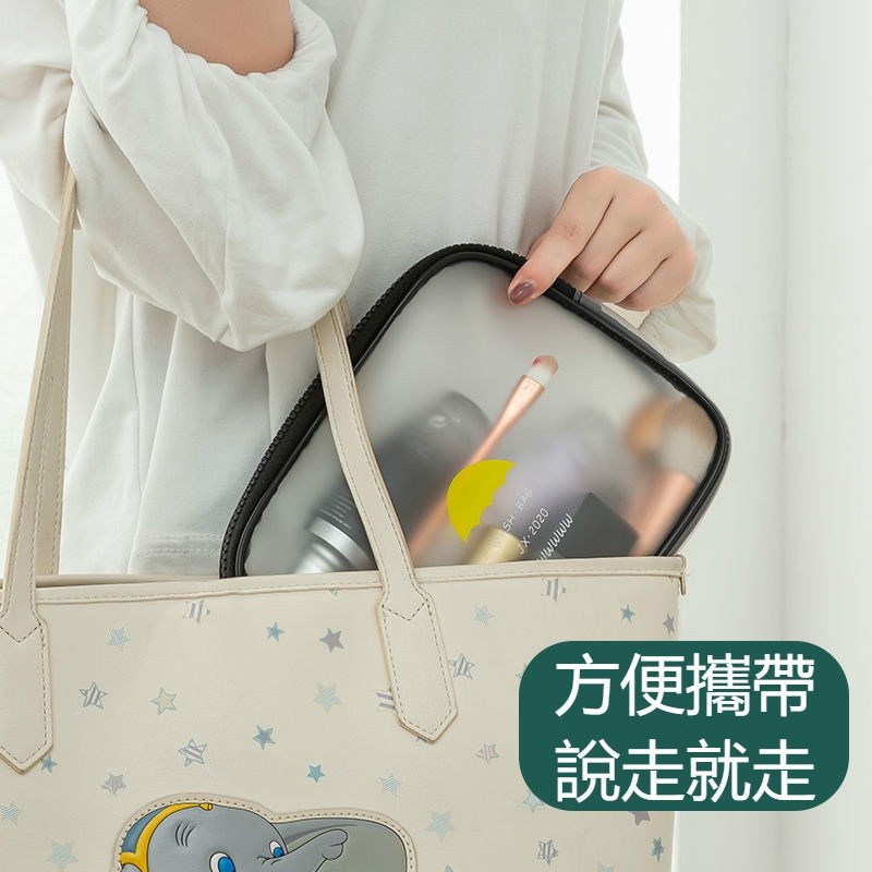 Túi Đựng Mỹ Phẩm Trong Suốt Chống Thấm Nước Có Khóa Kéo Tiện Dụng