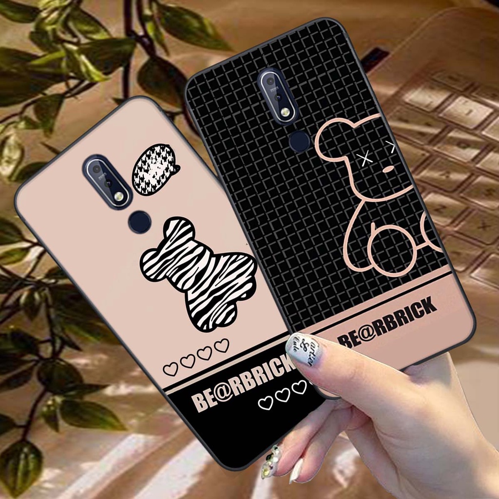 Ốp lưng điện thoại nokia 5.1 plus / nokia 6.1 plus / 7.1 / 7.1 plus / nokia 8.1 in hình gấu bearbrick, snoopy cá tính