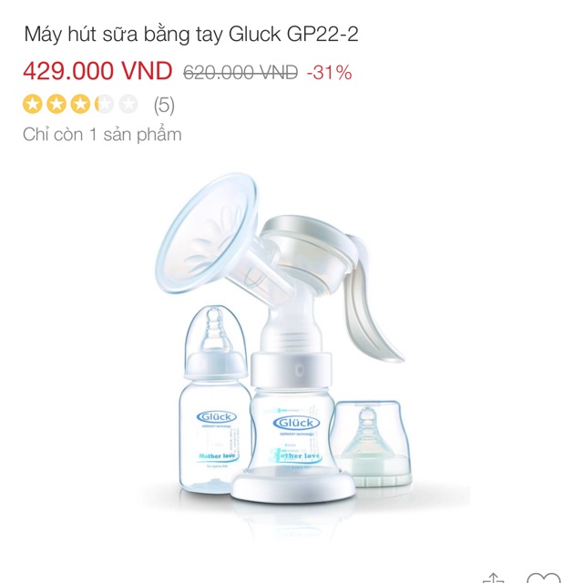 Thanh lý máy vắt sữa cầm tay