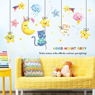 Decal dán tường Chúc bé ngủ ngon 01