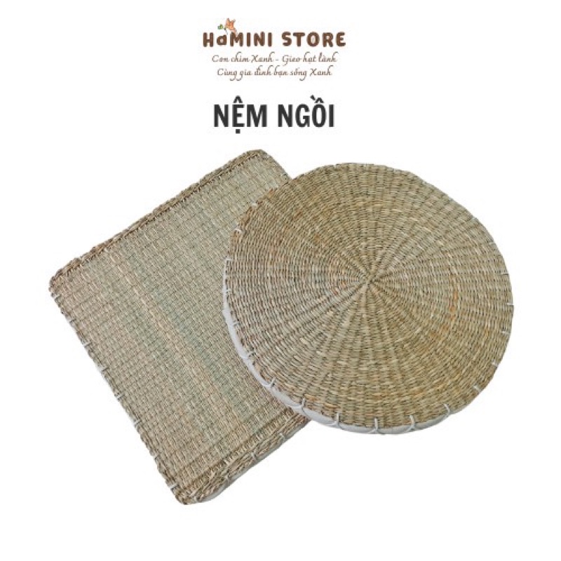 Nệm cói/đệm ngồi bệt cói cao cấp dành cho nhà hàng, quán cafe, phòng khách, đệm yoga