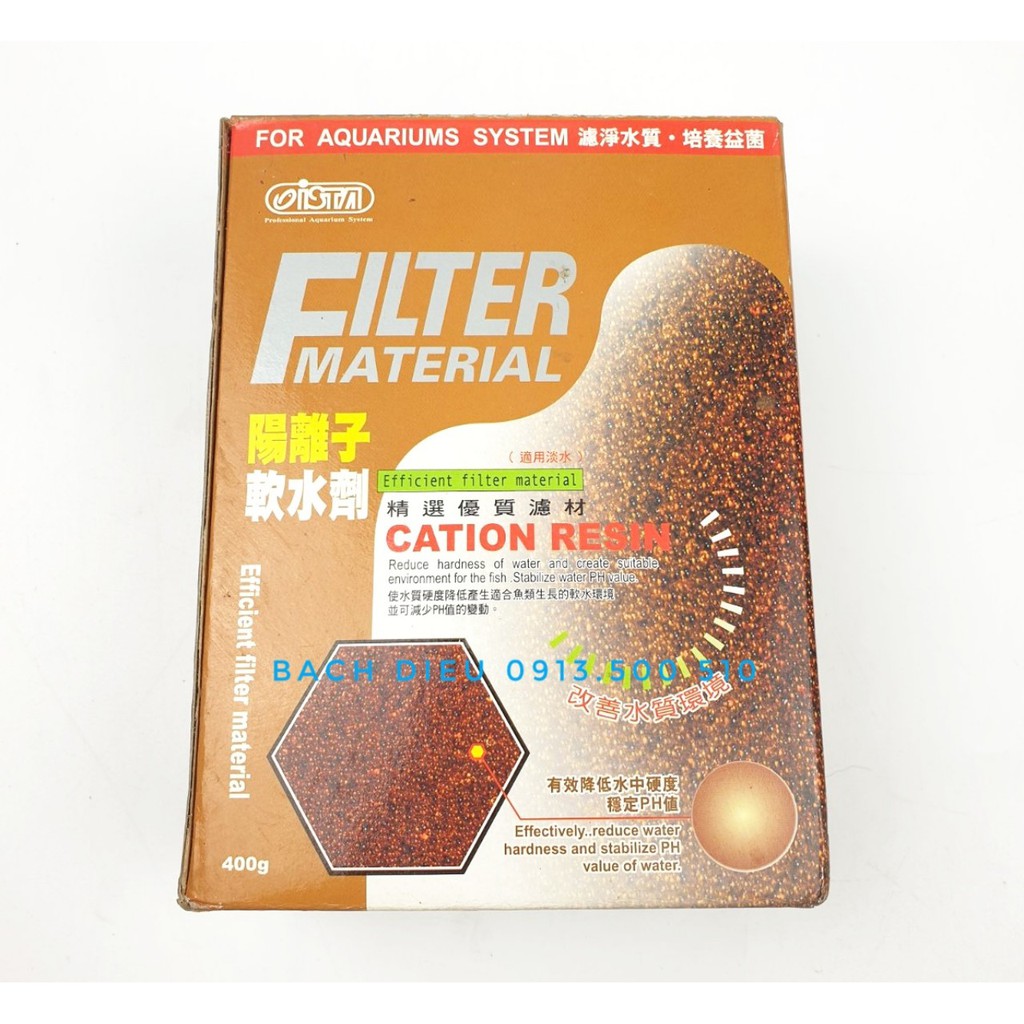 VẬT LIỆU LỌC LÀM MỀM NƯỚC HỒ CÁ CAO CẤP ISTA CATION RESIN