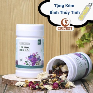 Trà Thảo Mộc Trà Hoa Ngũ Cốc Saha Giúp Mát Gan An Thần Lưu Thông Máu Huyết Hộp 500g – Tặng Kèm Bình Nước Thủy Tinh