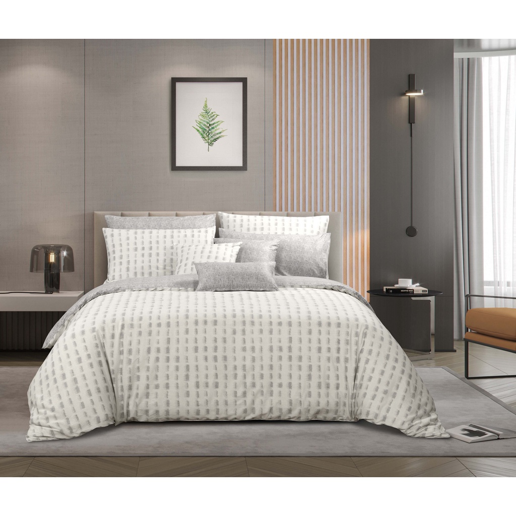 Bộ Ga và Vỏ Gối AKEMI Cotton Select Adore 730TC, gồm 5 món