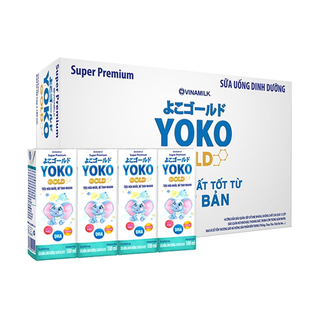 THÙNG 48 HỘP SỮA BỘT PHA SẴN YOKO 180ML