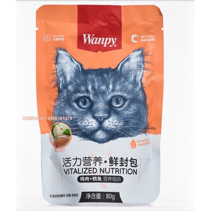 Pate Wanpy 80gr Mix Tổng Hợp 7 vị,Sỉ SLL