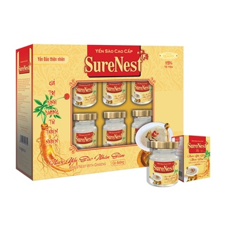 Yến sào surenest nhân sâm 15% hộp 6 lọ