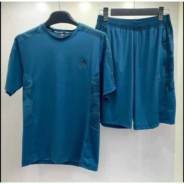 NAMC08 - BỘ THỂ THAO TRƠN CỔ TRÒN 2 MÀU THÊU CHO NAM | BigBuy360 - bigbuy360.vn