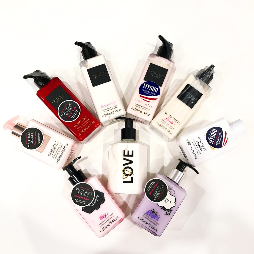 Lotion dưỡng thể hương nước hoa 250ml Very Sexy, Bombshell, Bombshell Seduction, Love - Victoria's Secret