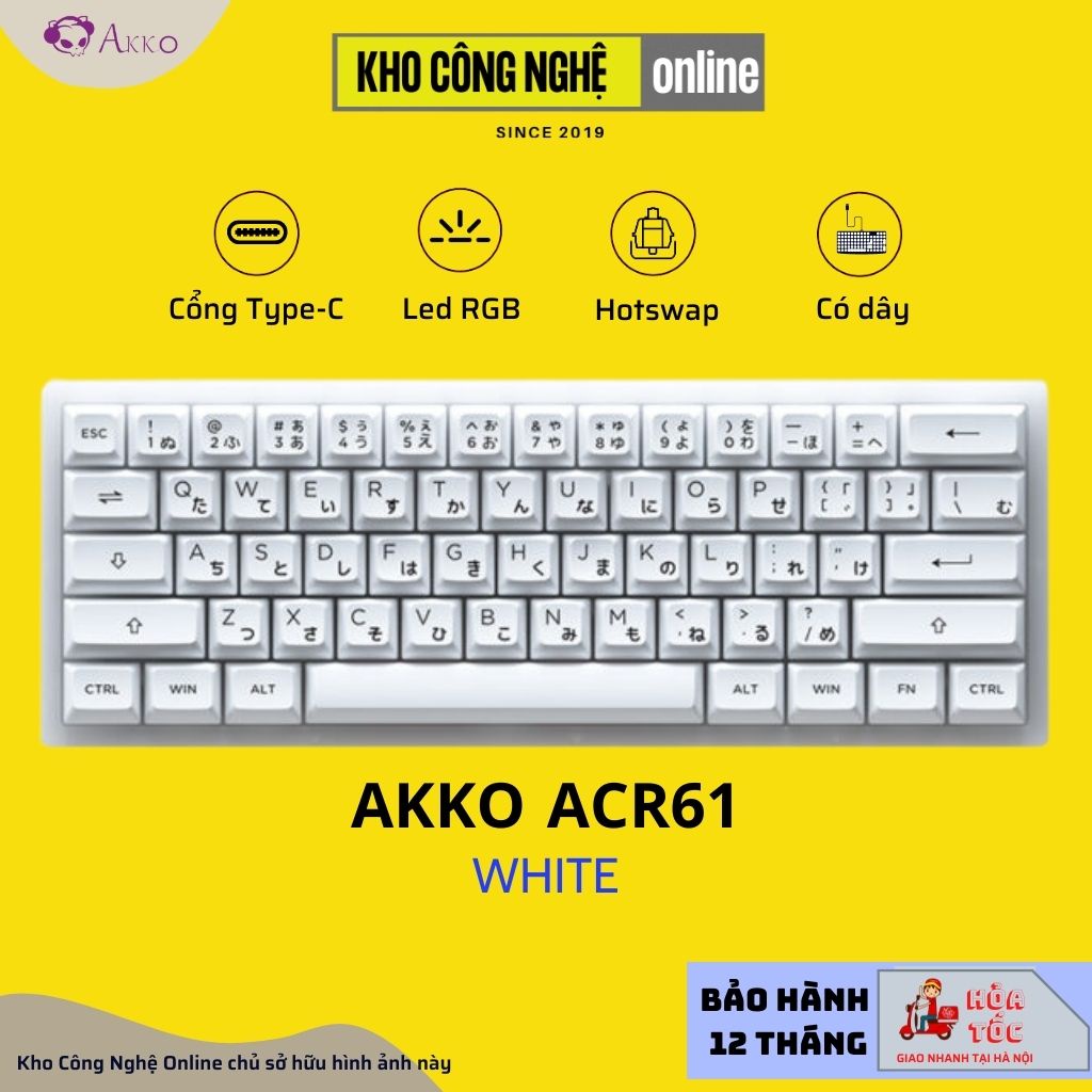 Bàn phím cơ AKKO ACR61 white