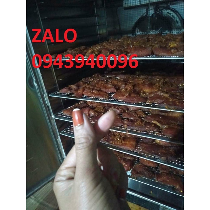 Máy sấy thực phẩm 16 khay sấy trái cây khô heo bò gà-inox 100%-lớp cách nhiệt dày dặn-bảo hành 1 năm