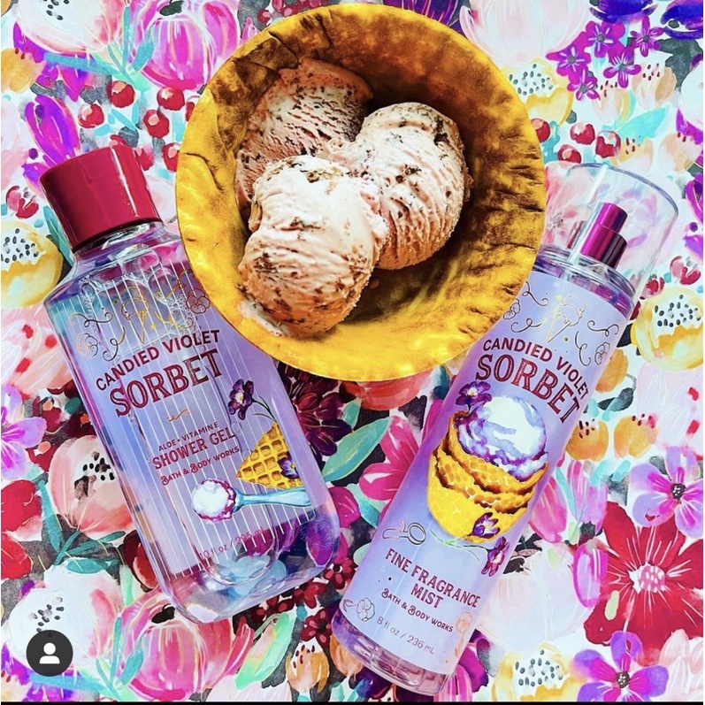 Bộ sản phẩm Bath&amp;Body Works Candied Violet Sorbet