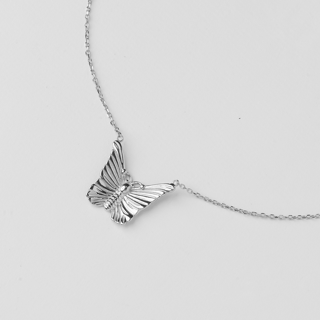 Dây chuyền Bạc Nữ 925-Hình Bướm Cá Tính Và Trendy-KaT Jewelry