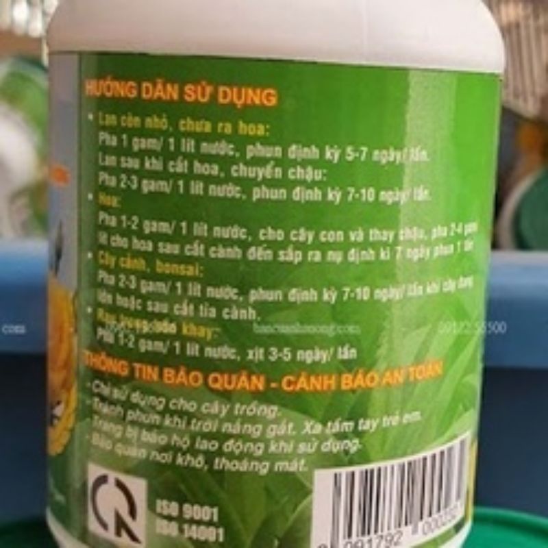 PHÂN BÓN LÁ ĐẦU TRÂU 501 NẢY CHỒI, RA LÁ LỌ 100GR