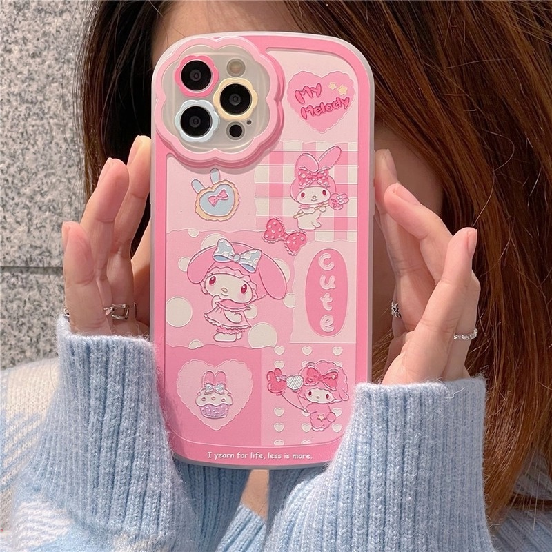 Ốp Điện Thoại Dẻo Họa Tiết Hoa / Kẻ Sọc Thời Trang Chống Rơi Cho iPhone 11 12 13 Pro Max Xs Max Xr X 7 8 Plus