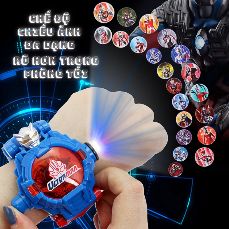 Đồng hồ biến hình siêu nhân 3 chế độ - xem giờ, chiếu ảnh, biến hình Redtech.