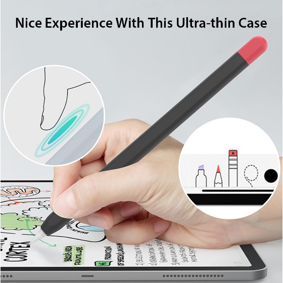 Vỏ Bọc Bảo Vệ Bút Cảm Ứng Apple Pencil 1/2 Bằng Silicone Tiện Dụng
