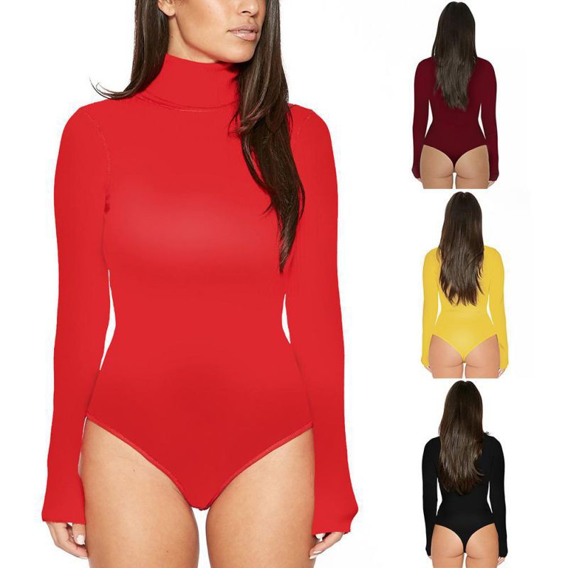 Bodysuit dài tay cổ lọ