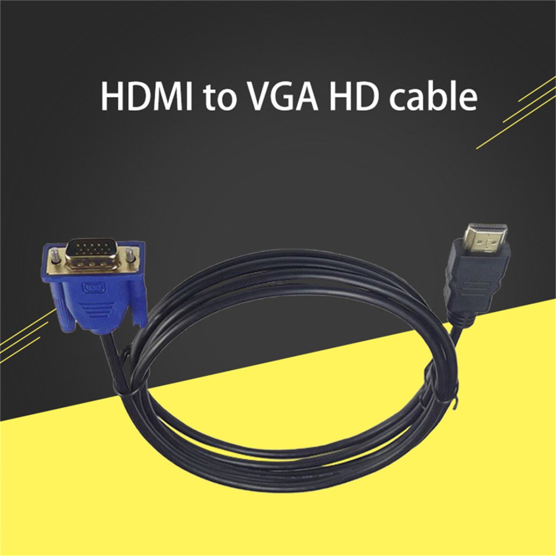 (1207Discount) Dây Cáp Lưới Nam Châm Cổng Hdmi Sang Vga Hd 1m