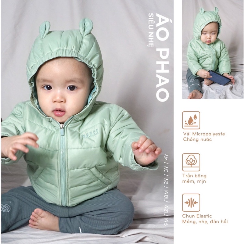Hrnee ! Áo phao Trần bông siêu nhẹ siêu ấm cho các bé!