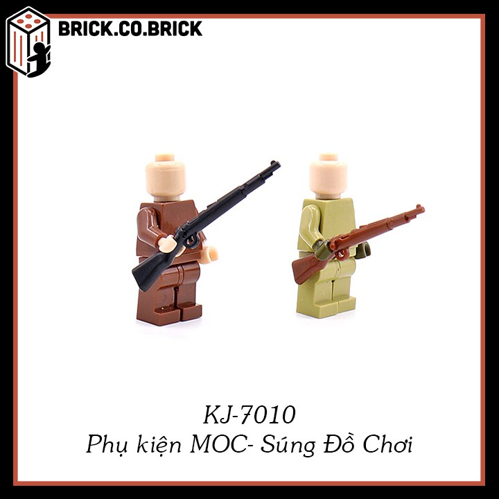 Vũ Khí Hiện Đại Đồ Chơi Phụ kiện MOC Army Lắp Ráp Minifig Mô Hình Sáng Tạo Trang Trí Quân Đội KJ-7010a